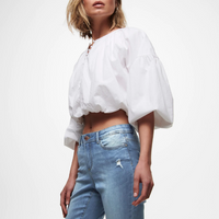 Mid Waist Denim Jeans