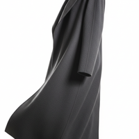 Long Coat in Dark Gray - 45 Degree Angle