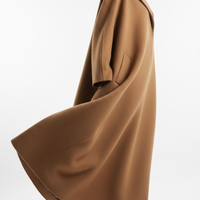 Long Coat in Camel Brown - 45 Degree Angle