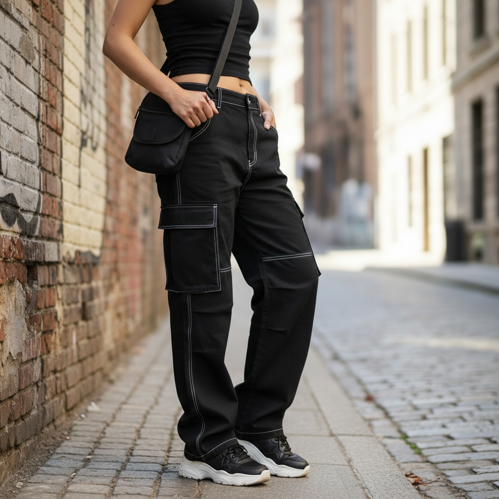 Black Cargo Pants