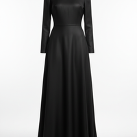 Evening Dress in Classic Black - Front View
