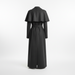 Long Coat in Dark Gray - Back View