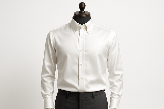 White silk shirt
